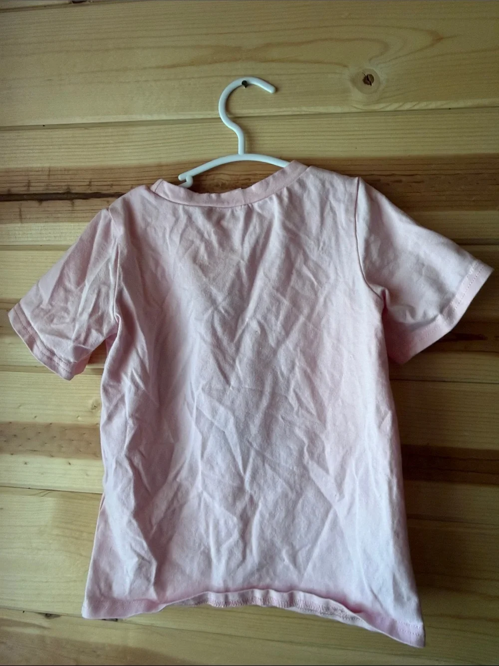 Girls' Pink Short Sleeve Tee with Blue Bows & Popsicle Applique